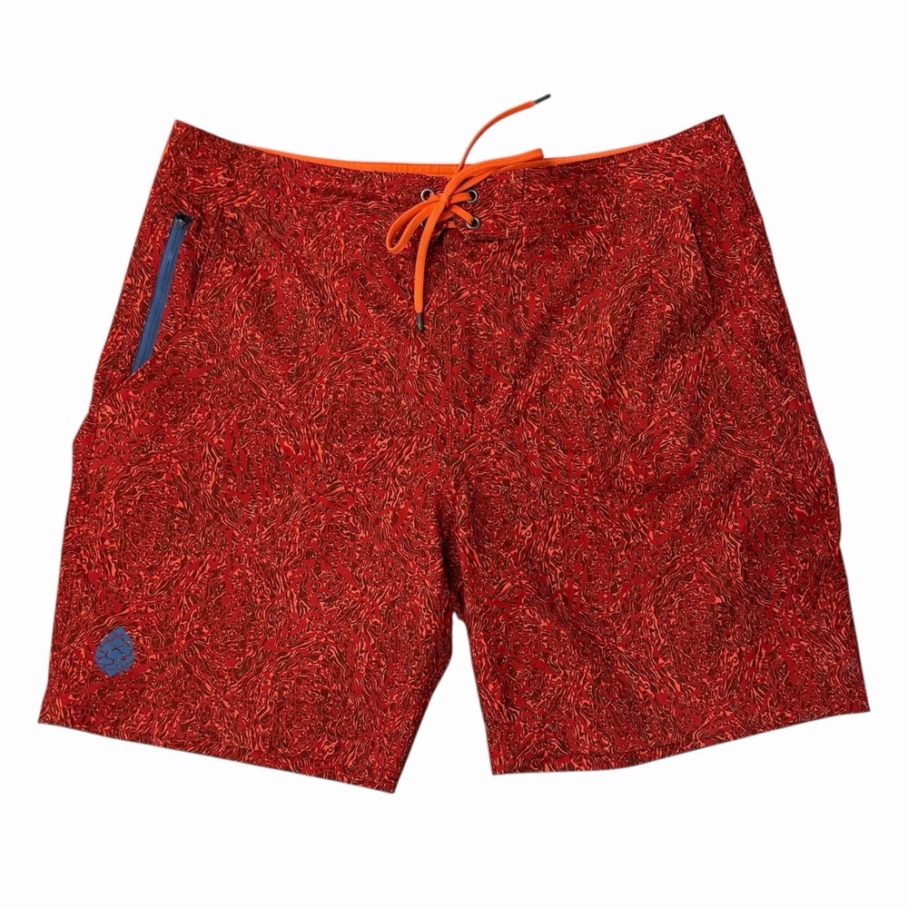 Stio Board‎ Shorts CFS Hot Pepper Wacky Waves Swim Trunks Surf Beach Men's Sz 35